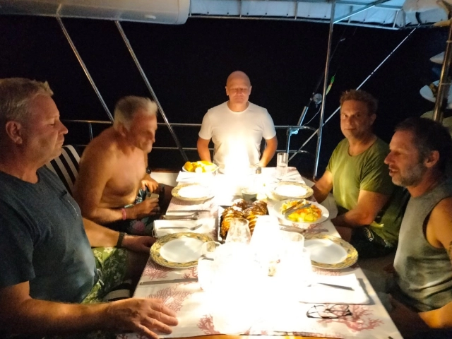 Second night onboard !! Fresh fish for dinner 🍽️ 
New surfing group of men !! Down to Laamu atoll surf breaks !! 
2 weeks trip on luxury yacht Fascination 🏄🏼‍♂️ 

www.fascinationmaldives.com
info@fascinationmaldives.com

#surfing #surf #surfboard #surfing #luxurysurf #surfyachtcharter #surfbrand #surfwave #maldives #maldivesurftrip